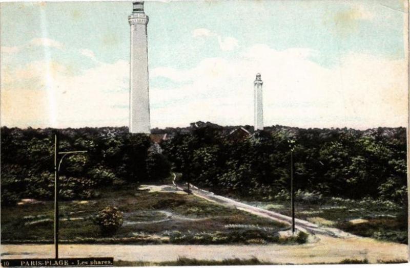 Carte postale ancienne Ed. Aqua 10 Paris-Plage Les Phares