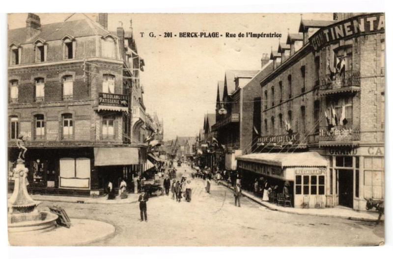 Carte postale ancienne Berck-Plage - Rue de l'imperatrice à Berck