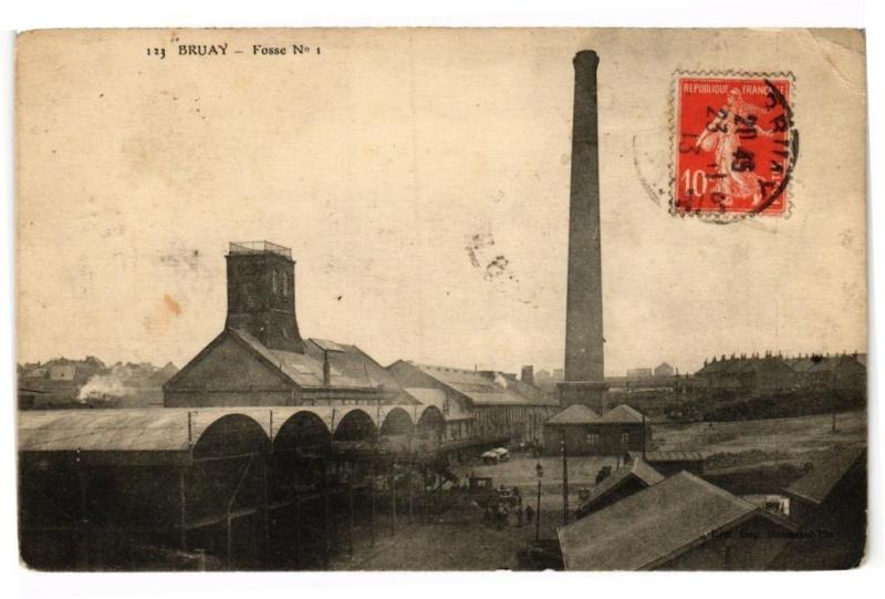 Carte postale ancienne Bruay - Fosse