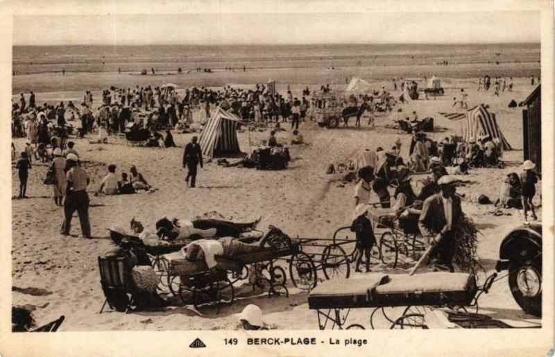 Carte postale ancienne Berck-Plage - La Plage à Berck