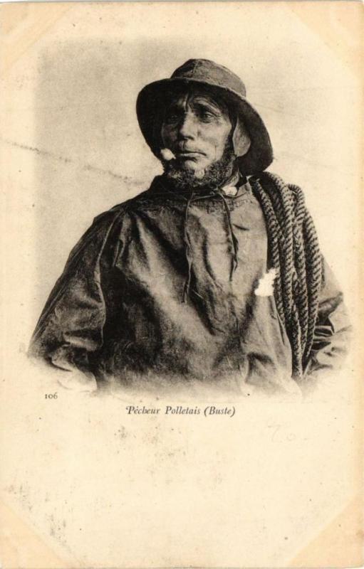 Carte postale ancienne Pécheurs Pollerais