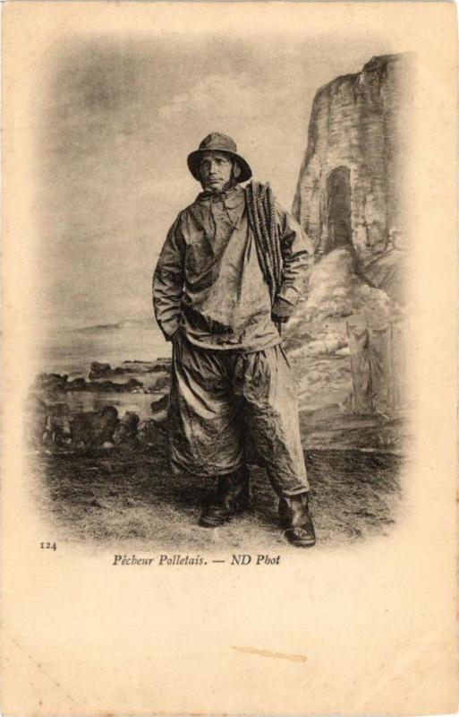 Carte postale ancienne Pécheurs Pollerais