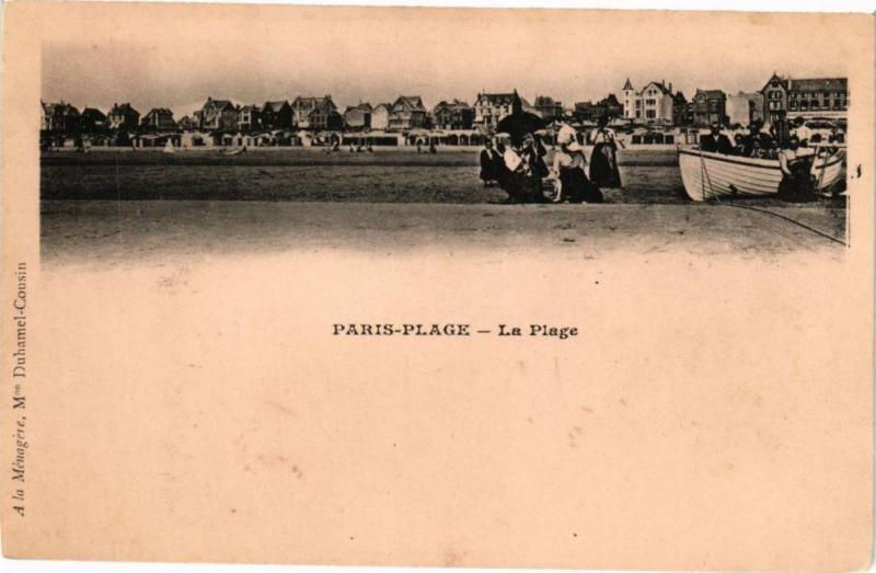 Carte postale ancienne Paris-Plage - La Plage