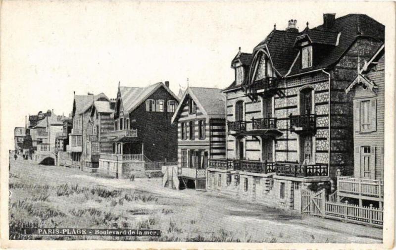 Carte postale ancienne Paris-Plage - Boulevard de la Mer
