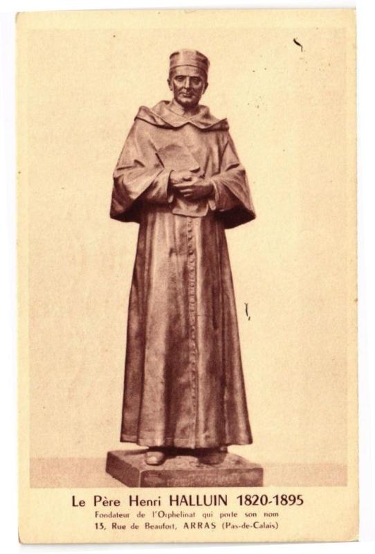 Carte postale ancienne Le pere henri halluin 1820 - 1895