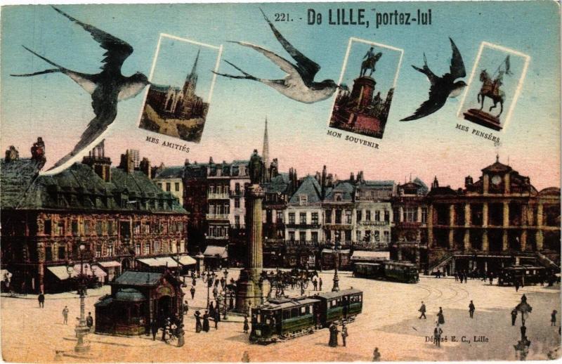 Carte postale ancienne De Lille-portez lui à Lille