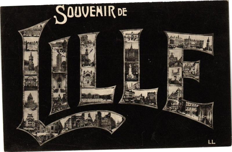 Carte postale ancienne Souvenir de Lille à Lille