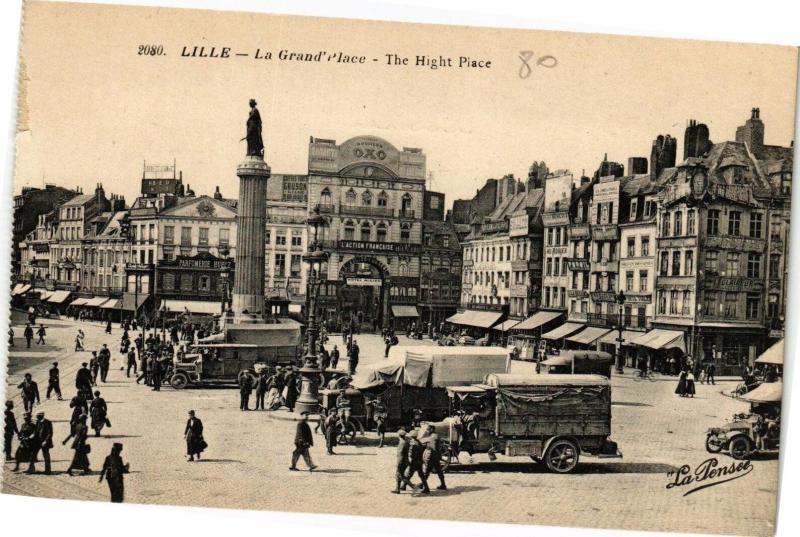 Carte postale ancienne Lille-La Grand Place à Lille