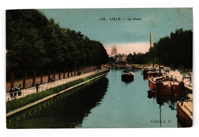 Carte postale ancienne Lille - La deule à Lille