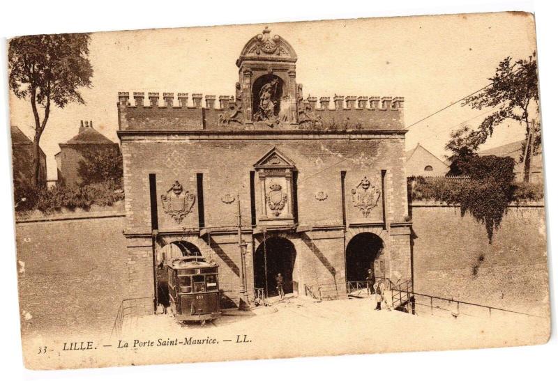 Carte postale ancienne Lille - La Porte Saint-Maurice à Lille