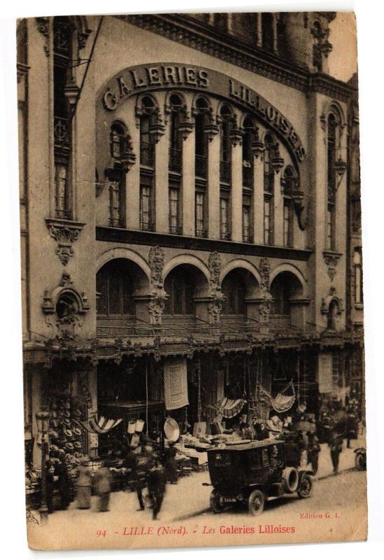 Carte postale ancienne Lille - Les Galeries Lilloises à Lille