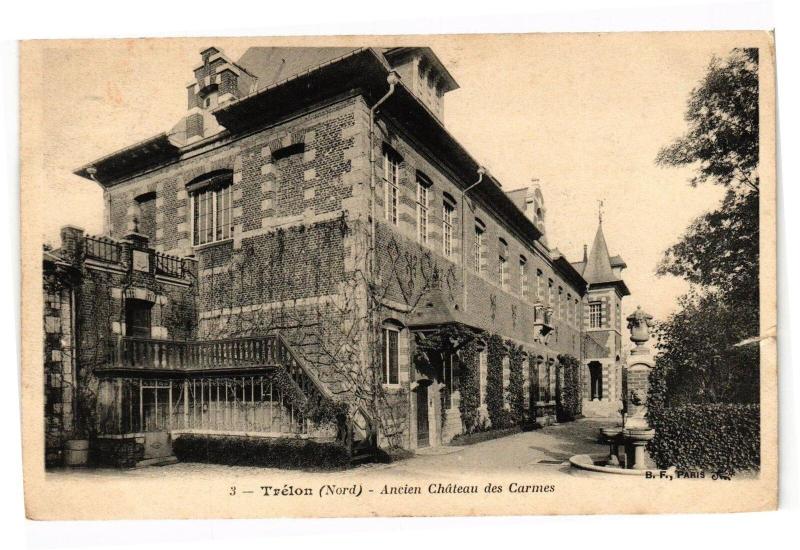 Carte postale ancienne Trelon - Ancien Chateau des carnes à Trélon