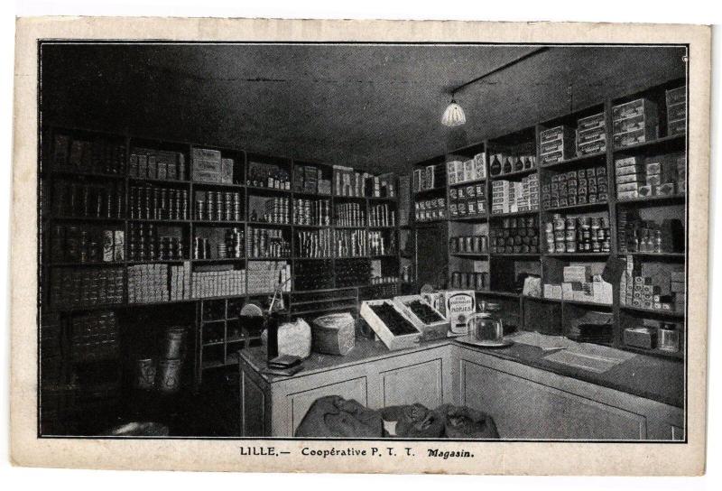 Carte postale ancienne Lille - Cooperative P.T.T à Lille