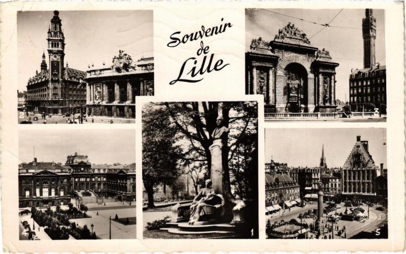Carte postale ancienne Souvenir de Lille à Lille