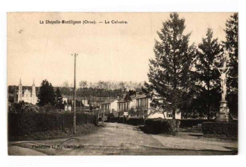 Carte postale ancienne La Chapelle Montligeon - Le Calvaire à La Chapelle-Montligeon