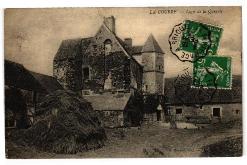 Carte postale ancienne La courbe - Logis de la queurie