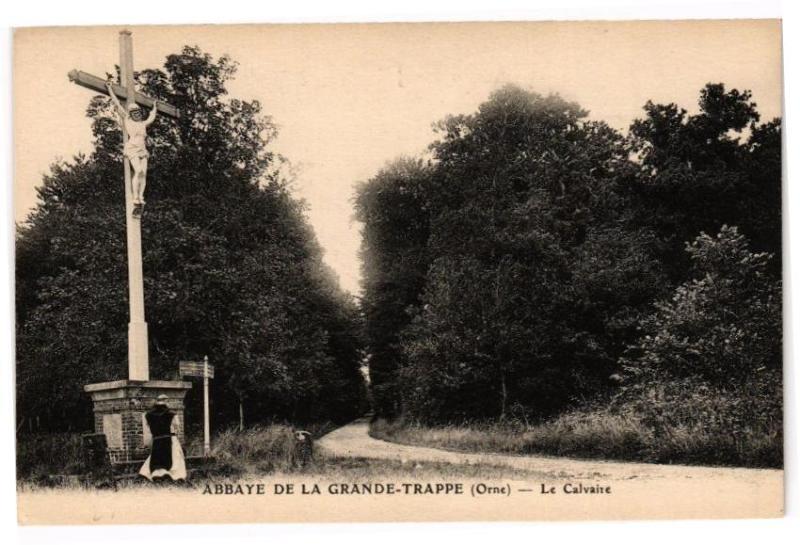Carte postale ancienne Abbaye de la Grande Trappe - Le calvaire
