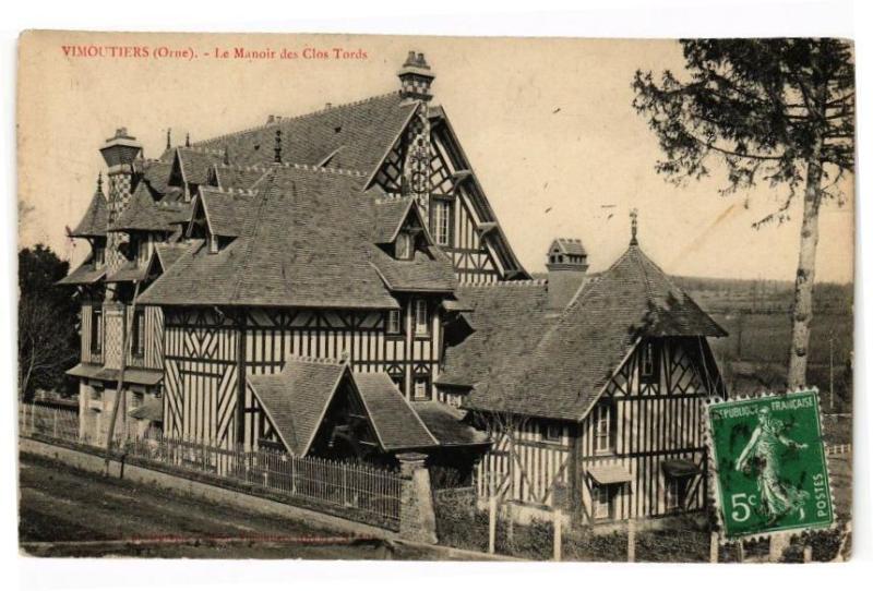 Carte postale ancienne Vimoutiers - Le manoir des clos tords à Vimoutiers
