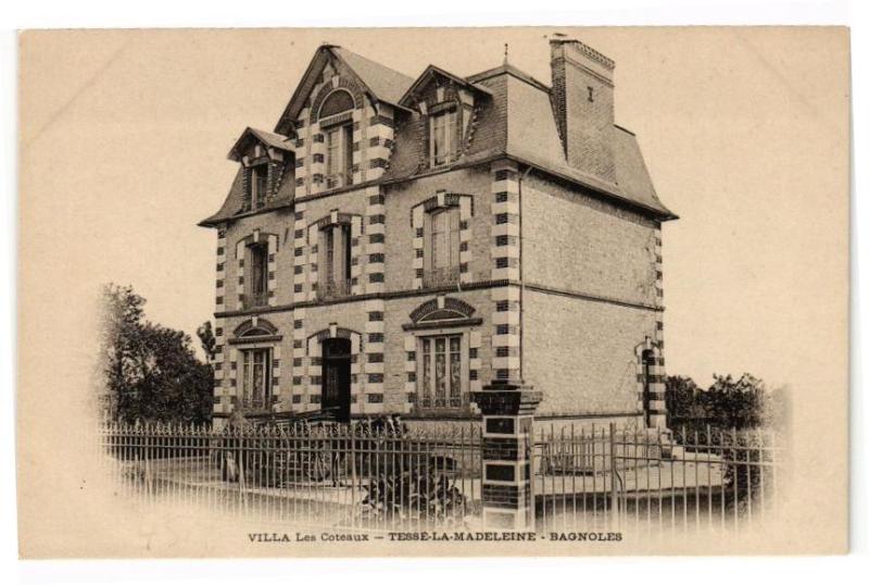 Carte postale ancienne Tesse-la-Madeleine - Villa les coteaux
