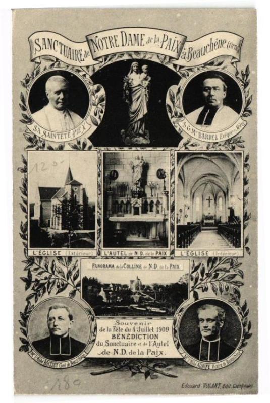 Carte postale ancienne Sanctuaire de notre dame de la paix