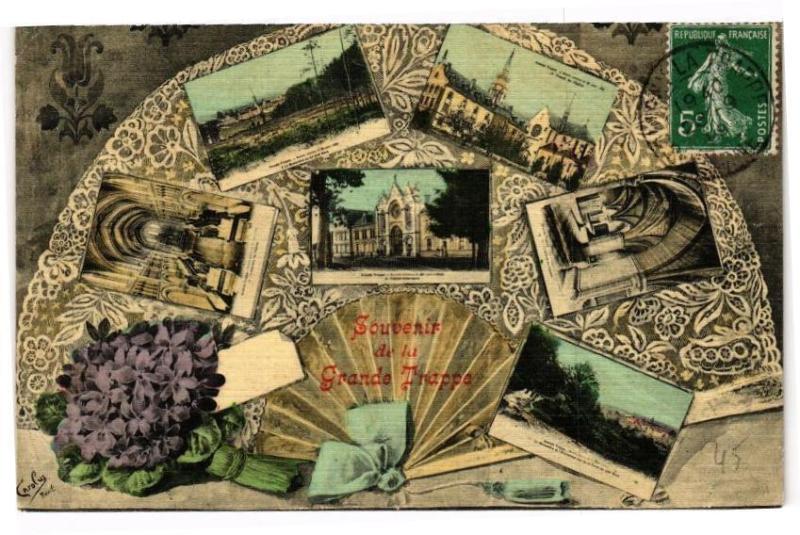 Carte postale ancienne Souvenir de la Grande Trappe