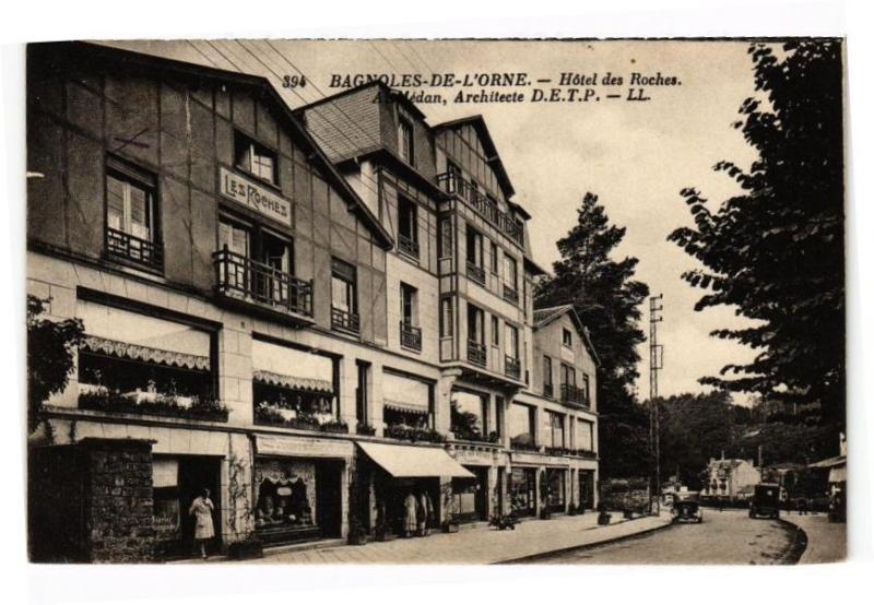 Carte postale ancienne Bagnoles-de-l'Orne- Hotel des roches