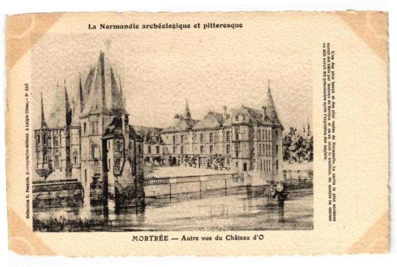 Carte postale ancienne Mortree - Autre vue du Chateau d'O à Mortrée
