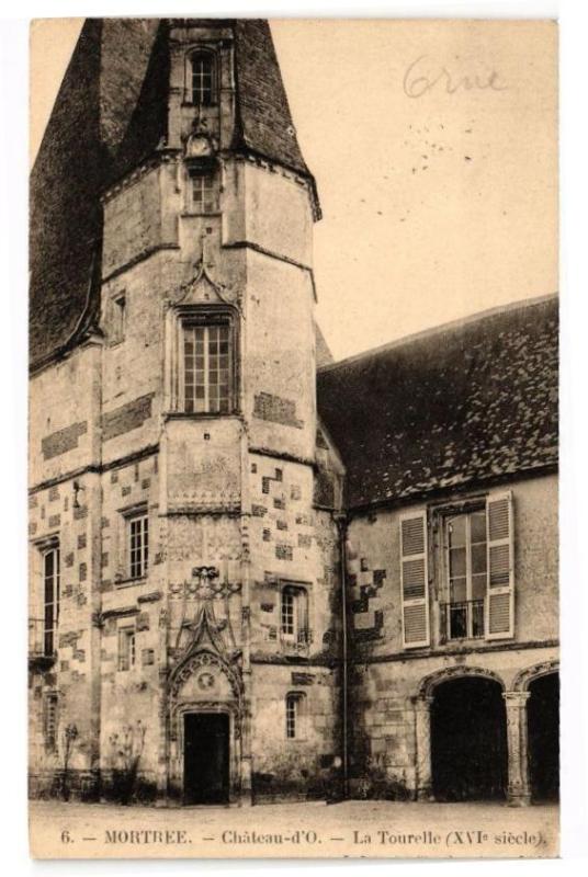 Carte postale ancienne Mortree - Chateau d'O - La Tourelle à Mortrée