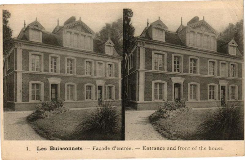 Carte postale ancienne Les Buissonnets - Facade d'Entrée