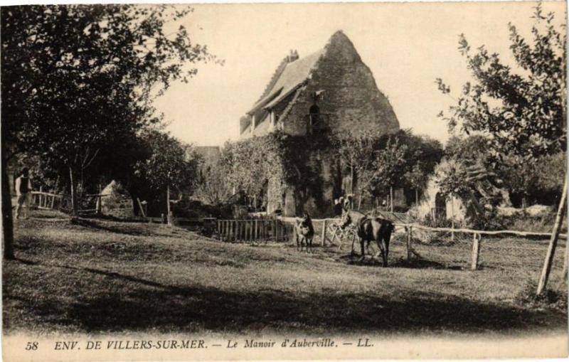 Carte postale ancienne Villers-sur-Mer - Le Manoir d'Auberville à Villers-sur-Mer