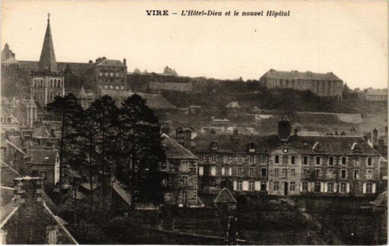 Carte postale ancienne Vire - L'Hotel Dieu