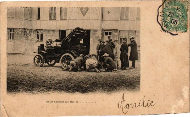 Carte postale ancienne Saint-Laurent-sur-Mer à Saint-Laurent-sur-Mer