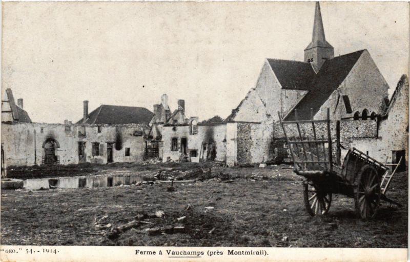 Carte postale ancienne Ferme a Vauchamps à Vauchamps