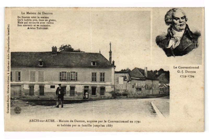 Carte postale ancienne Arcis-sur-Aube - Maison De Danton à Arcis-sur-Aube