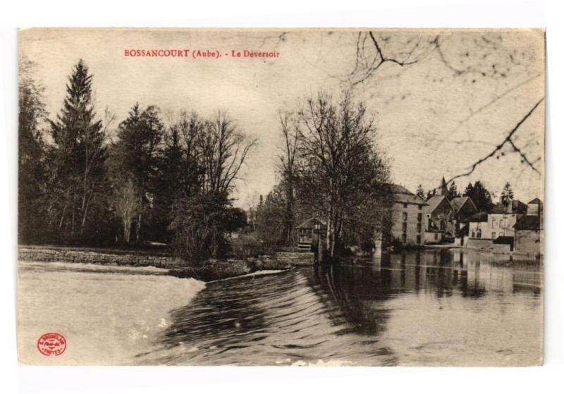 Carte postale ancienne Bossancourt - Le deversoir à Bossancourt