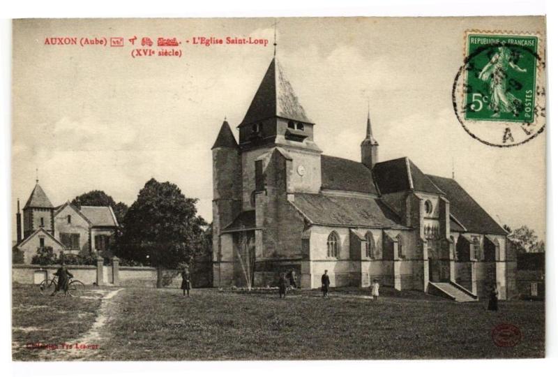 Carte postale ancienne Auxon - L'Eglise saint loup à Auxon