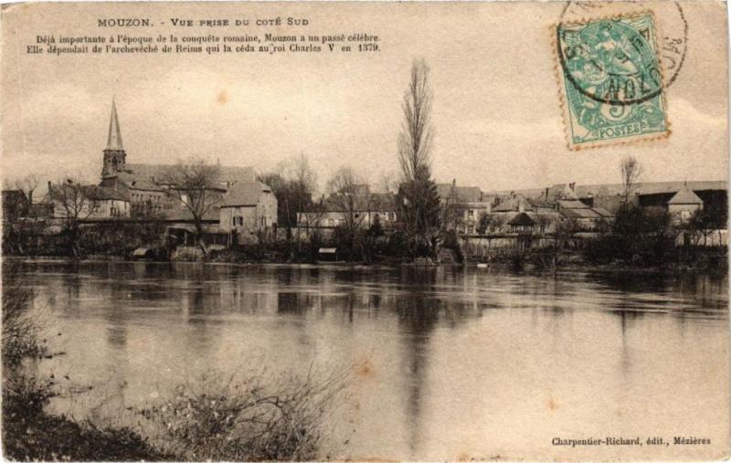 Carte postale ancienne Mouzon - Vue prise du coté Sud - Déja importante a l'époque .. à Mouzon