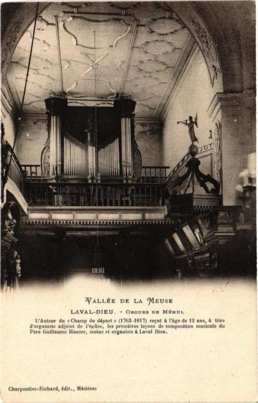 Carte postale ancienne Vallée de la Meuse - Laval-Dieu - Orgues de Méhul ..(224718)