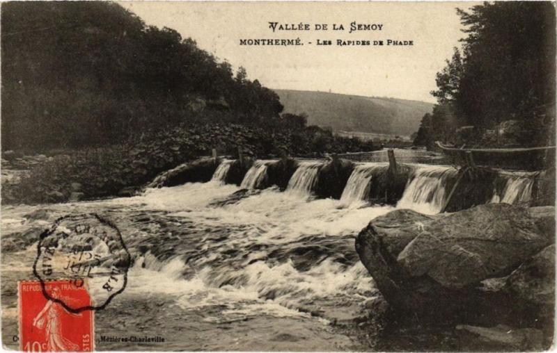 Carte postale ancienne Vallée de la Semoy - Montherme - Les Rapides de Phade