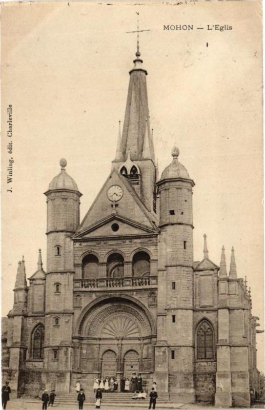 Carte postale ancienne Mohon - L'Eglise