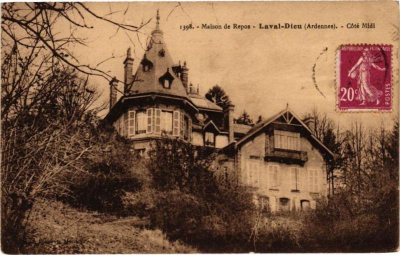 Carte postale ancienne Maison de Repos - Laval-Dieu - Coté Midi