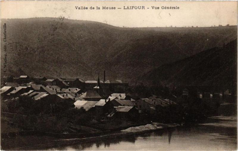 Carte postale ancienne Vallée de la Meuse - Laifour - Vue Générale à Laifour