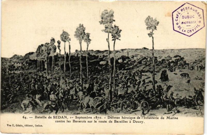 Carte postale ancienne Bataille de Sedan 1 er Septembre 1870 - Défense héroique de ...(224598) à Sedan
