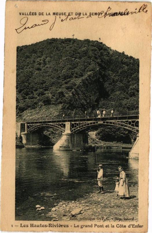Carte postale ancienne Vallée de la Meuse et de la Semoy ill - Les Hautes-Riviéres ..