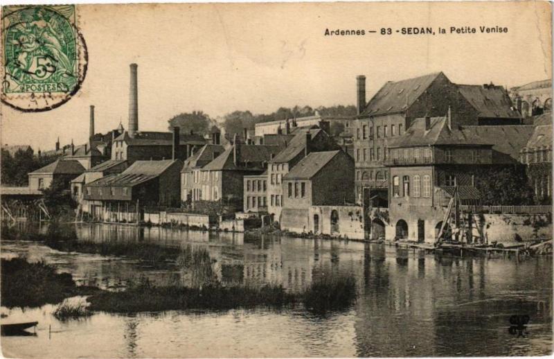 Carte postale ancienne Sedan la Petite Venise à Sedan