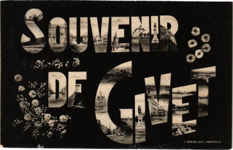 Carte postale ancienne Souvenir de Givet à Givet
