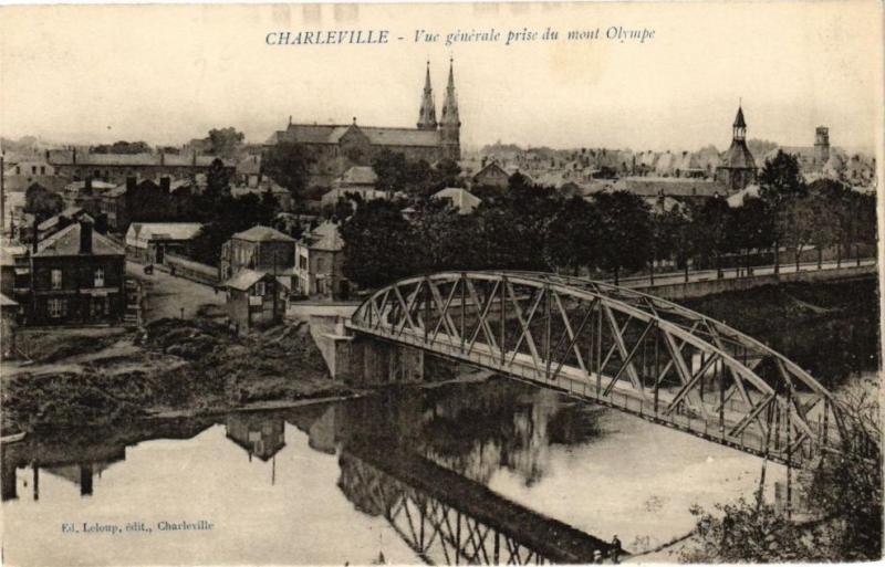 Carte postale ancienne Charleville - Vue générale prise du mont Olympe