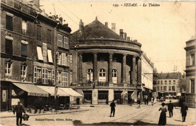 Carte postale ancienne Sedan - Le Théatre à Sedan