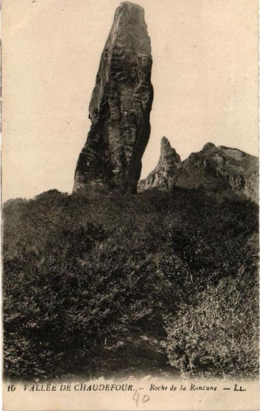 Carte postale ancienne Vallée de Chaudefour - Rocher de la Rancune