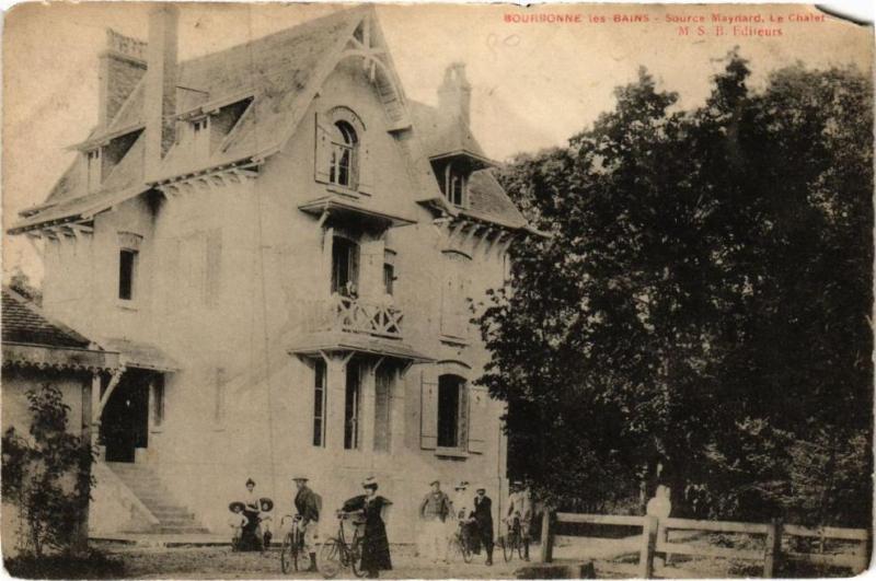Carte postale ancienne Bourbonne les Bains - Source Maynard à Bourbonne-les-Bains